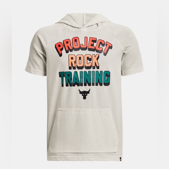 Project Rock Training Short Sleeve Hoodie - Picture 1 of 5